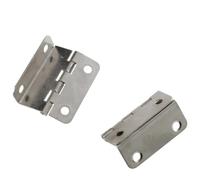 Three-fold Hinge 4-Hole Side Length 41mm Furniture Silver Nickel-Plated, Clip 12mm Plate Bending Single Bend(1)