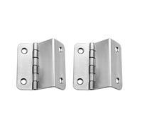 Three Fold Retro Shutter Hinge 41x12x1mm Half-Surface Chest Hinges for Window Cabinets, Pack of 2