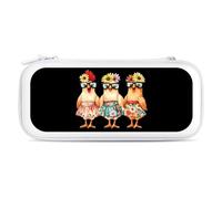 Three French Hens Carry Case for Switch Carrying Cover Storage Bag Protective Accessories Travel White-Style
