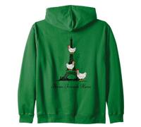 Three French Hens Shirt Twelve Days of Christmas Zip Hoodie