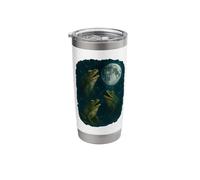 Three Frogs Howling at The Moon 3 Frog Moon Stainless Steel Insulated Tumbler