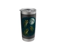 Three Frogs Howling at The Moon 3 Frog Moon Stainless Steel Insulated Tumbler