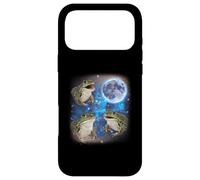 Three Frogs Howling At The Moon Weird Meme Frog Case for iPhone 17 Pro Max