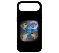 Three Frogs Howling At The Moon Weird Meme Frog Case for iPhone Air