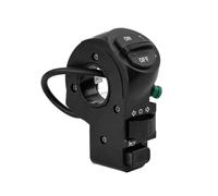 Three-Function Scooter Handlebar Button Assembly | Electric Control Unit with Headlight on Off, Direction Slider, Horn Press, Black Housing