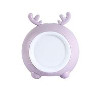 Three-gear Dimming Nightlight Dormitory Bedside Lamp Touch Night Light Deer-shaped Table Lamp Rabbit-shaped Room Decoration Color Adjustable USB Charging Room(Purple)
