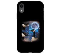 Three Geese Howling At The Moon Weird Meme Goose Case for iPhone XR