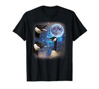 Three Geese Howling at The Moon Weird Meme Goose T-Shirt