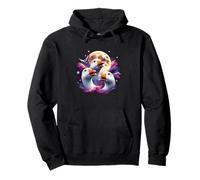 Three Geese Moon Funny Goose Howling At The Moon Parody Pullover Hoodie