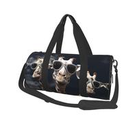 Three Giraffes Wearing Sunglasses Travel Duffel Bag Sports Gym Bag, Lightweight Overnight Weekender Bag With Shoes Compartment Yoga Gym Sports Bag For Men Women