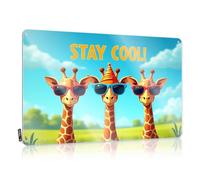 Three Giraffes Wearing Sunglasses With The Text "stay Cool!" Accessories Nice - The Room Decorations Poster Wall Art Decoration(20X30CM)