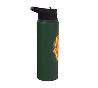 Three Glizzy Moon | Funny 3 Howling Hotdogs Cursed Meme Stainless Steel Insulated Water Bottle