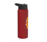 Three Glizzy Moon | Funny 3 Howling Hotdogs Cursed Meme Stainless Steel Insulated Water Bottle