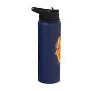 Three Glizzy Moon | Funny 3 Howling Hotdogs Cursed Meme Stainless Steel Insulated Water Bottle