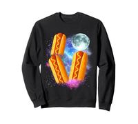 Three Glizzy Moon | Funny 3 Howling Hotdogs Cursed Meme Sweatshirt