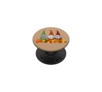 Three Gnomes Fall Leaves Cute Autumn PopSockets Adhesive PopGrip
