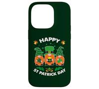 Three Gnomes Shamrock Leprechaun Kids Happy St Patrick's Day Case for iPhone 14 Pro
