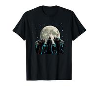 Three Goats Howling at The Full Moon Cosmic T-Shirt