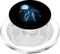 Three Goats Howling At The Full Moon Night PopSockets PopGrip for MagSafe