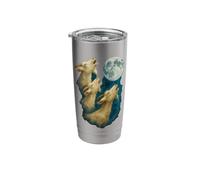 Three Goats Howling At The Moon 3 Goats Moon Stainless Steel Insulated Tumbler