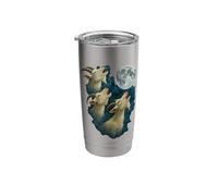 Three Goats Howling at The Moon 3 Goats Moon Stainless Steel Insulated Tumbler