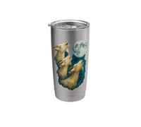 Three Goats Howling At The Moon 3 Goats Moon Stainless Steel Insulated Tumbler