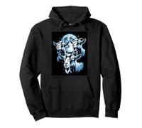 Three Goats Under Full Moon Night Sky Capricorn Meme Pullover Hoodie