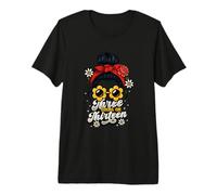 Three Going On Thirteen 3rd Birthday Girl Threenager Premium T-Shirt
