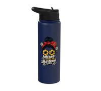 Three Going On Thirteen 3rd Birthday Girl Threenager Stainless Steel Insulated Water Bottle
