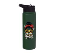 Three Going On Thirteen 3rd Birthday Girl Threenager Stainless Steel Insulated Water Bottle