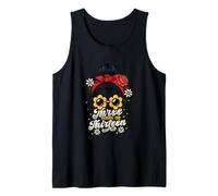 Three Going On Thirteen 3rd Birthday Girl Threenager Tank Top