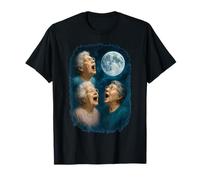 Three Grannys Howling At The Moon 3 Grandma Moon T-Shirt