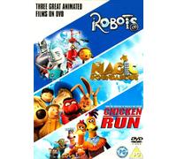 three Great Animated Films(Robots / Magic Roundabout / Chicken Run) [DVD]