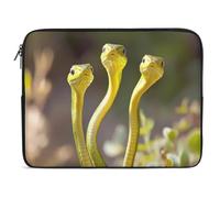 Three Green Snakes Cute Laptop Sleeve Case Briefcase Protective Carrying Cover for 10 12 13 15 17 Inches