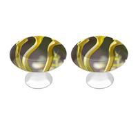 Three Green Snakes Funny Round Cabinet Knobs Stainless Steel Drawer Pulls Decorative Door Handles