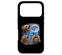 Three Grizzly Bears Howling At The Moon Weird Meme Grizzly Case for iPhone 17 Pro