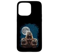 Three Groundhogs And A Moon Funny Groundhog Day Case for iPhone 15 Pro Max