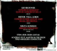 THREE GUITAR CONCERTOS: BROUWER, VILLA-LOBOS, KOSHKIN NEW CD