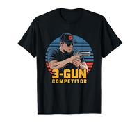 Three Guns One Sport Rifle Pistol Shotgun Competitive T-Shirt