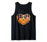 Three Halloween English Springer Spaniels Cosplay Witch Boo Tank Top