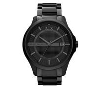 Armani Exchange Analogue Quartz Watch with Black Stainless Steel Strap for Men AX2104