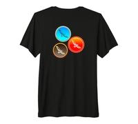 Three Hawk Color Fade Summer Spring and Fall Premium T-Shirt