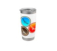 Three Hawk Color Fade Summer Spring and Fall Stainless Steel Insulated Tumbler