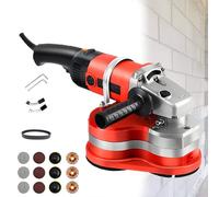 Three-Head Floor Polisher and Grinder, 6 Speed Levels, Auxiliary Handle, 90° Seamless Sanding, for Cement, Marble, and Ground