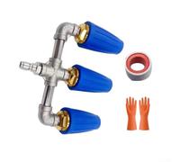 Three Head Sprayer, Triple Nozzle Turbo Attachment, For Pressure Washers Built For Durability Under Repeated Outdoor Use Conditions