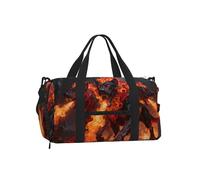 Three Headed Hound Duffel Bag with Shoe Compartment-Sports Gym Weekender for Men Women, Waterproof Travel Tote with Wet Pocket for Dirty Shoes