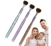Three Heads Toothbrush | Triple Soft Head Brush | Multi-Sided Tooth Brush with Triple Action Sensory Grip Non Slip Cleaning Tool for Adults and Kids Care Now