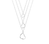 three heart necklaces & pendants pure chain necklace jewelry Made in China