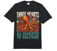 Three Hearts All Dedicated to Solitude Octopus Comfort Colors Adult Heavyweight T-Shirt