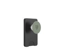 Three Hearts Inside Large Heart Aesthetic Vintage Green PopSockets PopWallet for MagSafe